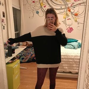 Oversized color blocked BDG sweater
